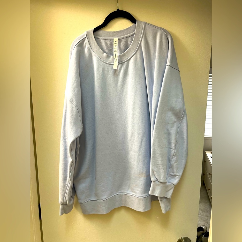 Lululemon crew neck size 12 light blue